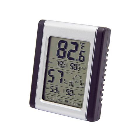 Termo higrometro digital estacao metereologica touch screen temperatura umidade com maxima e minima - Faça resolva Menor preço em Termo higrometro digital estacao metereologica touch screen temperatura umidade com maxima e minima - Faça resolva
