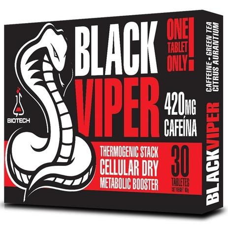 Menor preço em Termogênico Black Viper 30caps 420mg Cafeína Biotech