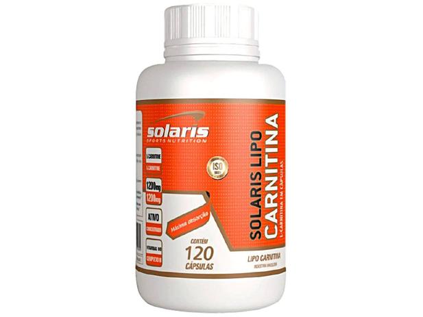 Termogênico Lipo Carnitina 120 Cápsulas - Solaris Nutrition