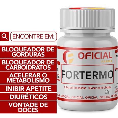 Termogênico Sem Cafeína ”Fortermo” 120 Cápsulas - Oficialfarma Menor preço em Termogênico Sem Cafeína ”Fortermo” 120 Cápsulas - Oficialfarma