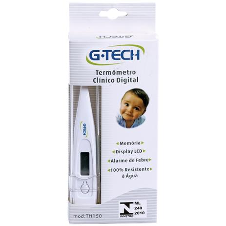 Termômetro Clínico Digital TH150 Branco - G-Tech Menor preço em Termômetro Clínico Digital TH150 Branco - G-Tech