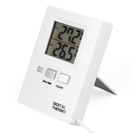 Termometro digital com sensor externo e interno memoria automatica freezer agua geladeira - Faça resolva Menor preço em Termometro digital com sensor externo e interno memoria automatica freezer agua geladeira - Faça resolva