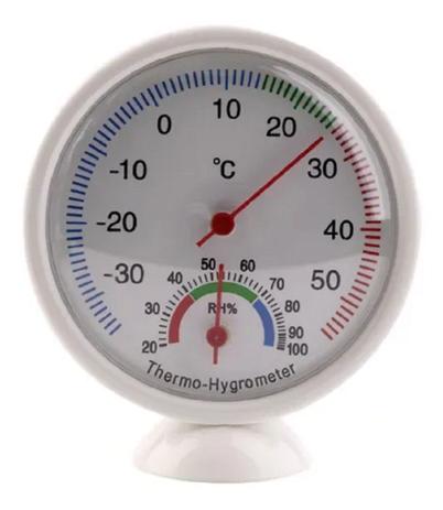 Termômetro Higrômetro Termohigro Analógico Redondo- Mesa Ou Parede - Mensura Menor preço em Termômetro Higrômetro Termohigro Analógico Redondo- Mesa Ou Parede - Mensura