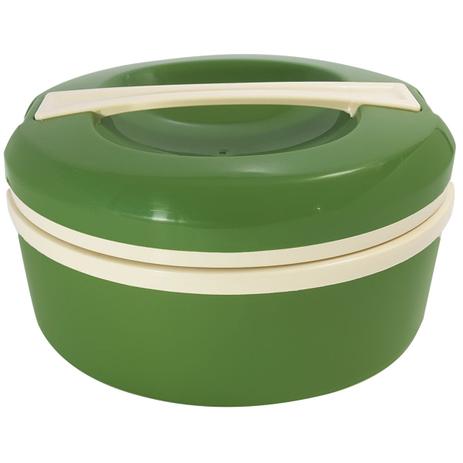 Termoprato 1,5l Marmita Prato Duplo Térmico Alça Microondas Verde - Zanline Menor preço em Termoprato 1,5l Marmita Prato Duplo Térmico Alça Microondas Verde - Zanline