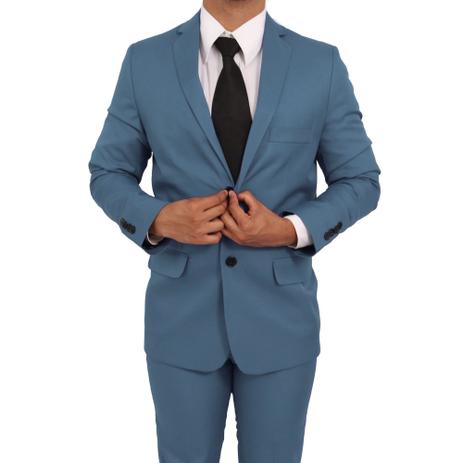 Terno Indigo Royal Ternos Microfibra Slim Fit é boa?