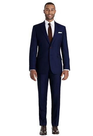 calça oxford masculina azul marinho