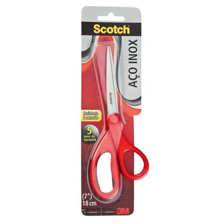 Tesoura 3M Scotch Aço Inox Uso Geral 018 cm HB004111496 Menor preço em Tesoura 3M Scotch Aço Inox Uso Geral 018 cm HB004111496