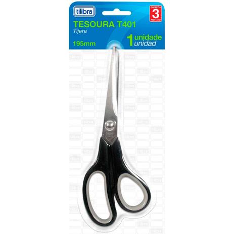 Tesoura Comfort Grip 195mm T401 Preta Un - Tilibra é boa?