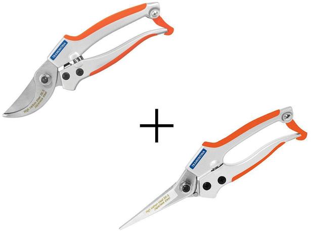 Tesoura De Poda Profissional + Tesoura De Poda Raleio Profissional - Tramontina Menor preço em Tesoura De Poda Profissional + Tesoura De Poda Raleio Profissional - Tramontina