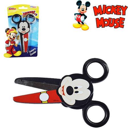 Tesoura escolar de inox mickey 5 - Etipel Menor preço em Tesoura escolar de inox mickey 5 - Etipel