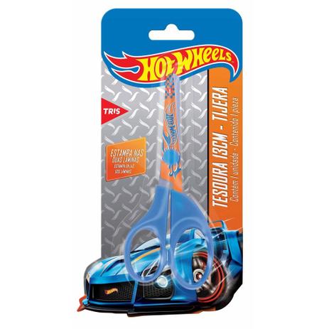Tesoura Escolar Hot Wheels Lâmina 13 Cm - Tris Menor preço em Tesoura Escolar Hot Wheels Lâmina 13 Cm - Tris