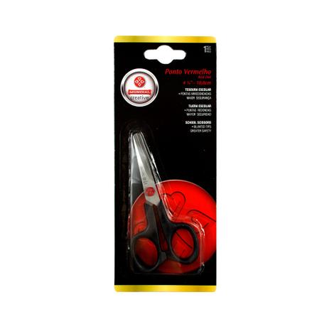 Tesoura Escolar Mundial Ponto Vermelho 10,8cm 667-4 Menor preço em Tesoura Escolar Mundial Ponto Vermelho 10,8cm 667-4