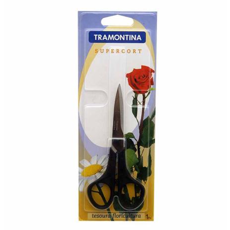 Tesoura inox 25904/105 5” floricultura / un / tramontina Menor preço em Tesoura inox 25904/105 5” floricultura / un / tramontina