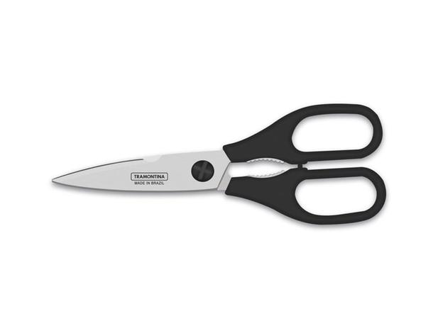 Tesoura multiuso 8 supercort preto lamina de aco inox e cabo de polipropileno tramontina Menor preço em Tesoura multiuso 8 supercort preto lamina de aco inox e cabo de polipropileno tramontina