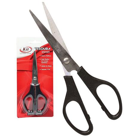 Tesoura p/ Uso Geral Multiuso 17cm Ref. 2021 - Kit Menor preço em Tesoura p/ Uso Geral Multiuso 17cm Ref. 2021 - Kit