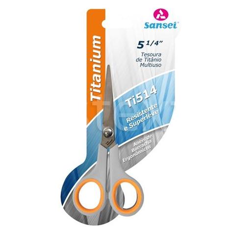 Tesoura Profissional de Titânio 5 1/4 13 Centímetros - Sansei Menor preço em Tesoura Profissional de Titânio 5 1/4 13 Centímetros - Sansei