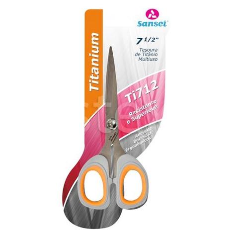 Tesoura Profissional de Titânio 7 1/2” 19 Centímetros - Sansei Menor preço em Tesoura Profissional de Titânio 7 1/2” 19 Centímetros - Sansei