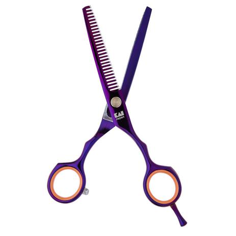 Tesoura Profissional Desbaste/Desfiadeira 5.5” Polegadas JS-5.5 Roxa - Kasho Menor preço em Tesoura Profissional Desbaste/Desfiadeira 5.5” Polegadas JS-5.5 Roxa - Kasho