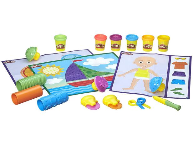 Texturas e Ferramentas Play-Doh Moldar e Aprender - Hasbro