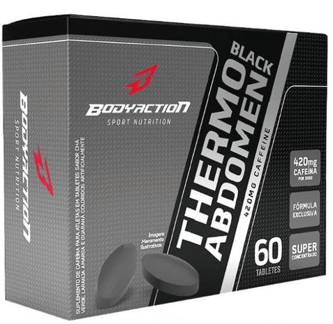 Thermo Abdomen Black 60 Tablets - Body Action Menor preço em Thermo Abdomen Black 60 Tablets - Body Action