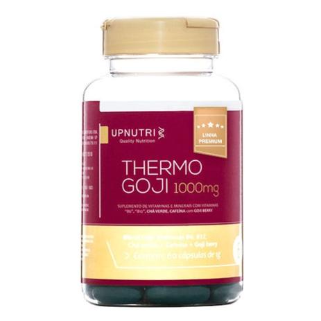 Thermo Goji 1000mg - Cafeína, Chá Verde e Goji Berry - 60 Cápsulas - Upnutri Menor preço em Thermo Goji 1000mg - Cafeína, Chá Verde e Goji Berry - 60 Cápsulas - Upnutri