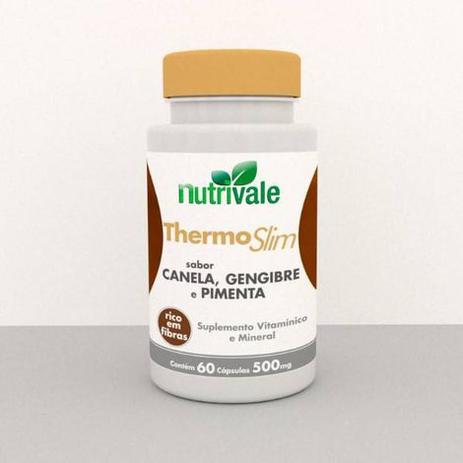 Thermo Slim Canela, Gengibre e Pimenta 500mg. 60 caps. - Nutrivale Menor preço em Thermo Slim Canela, Gengibre e Pimenta 500mg. 60 caps. - Nutrivale