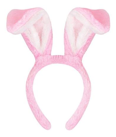 Tiara Arco Fantasia Juste Das Orelhas Coelho Da Páscoa Rosa - Nova é boa?