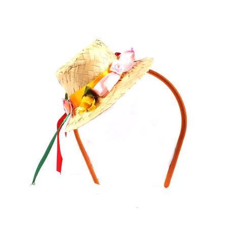 Tiara Chapéu de Palha de Festa Junina com Enfeites - Aluá festas é boa?