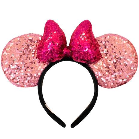 Tiara Laço Roxo Orelhas Rosa Minnie Lantejoulas - Disney - Taimes Menor preço em Tiara Laço Roxo Orelhas Rosa Minnie Lantejoulas - Disney - Taimes