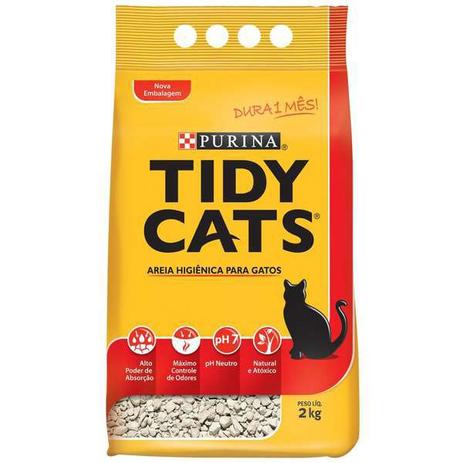 Tidy Cat 2KG - Areia Higiênica - Purina Menor preço em Tidy Cat 2KG - Areia Higiênica - Purina