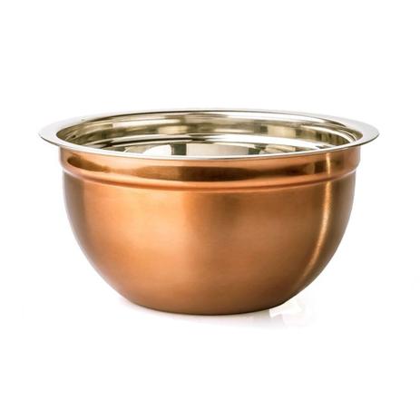 Tigela Bowl Multiuso 22 cm diâmetro Inox Cobre Rosé Attuale Menor preço em Tigela Bowl Multiuso 22 cm diâmetro Inox Cobre Rosé Attuale