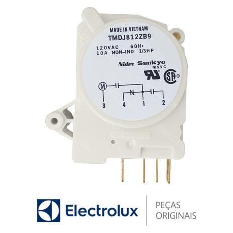 Timer Degelo TMDJ812ZB9 127V 64484483 Geladeira Electrolux DF34, DF37, DF38X, DF40, DFW35 Menor preço em Timer Degelo TMDJ812ZB9 127V 64484483 Geladeira Electrolux DF34, DF37, DF38X, DF40, DFW35