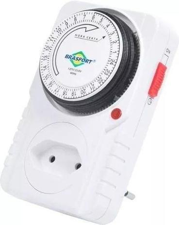 Timer Temporizador Analogico Biv Programavel Liga Desliga - Brasfort Menor preço em Timer Temporizador Analogico Biv Programavel Liga Desliga - Brasfort