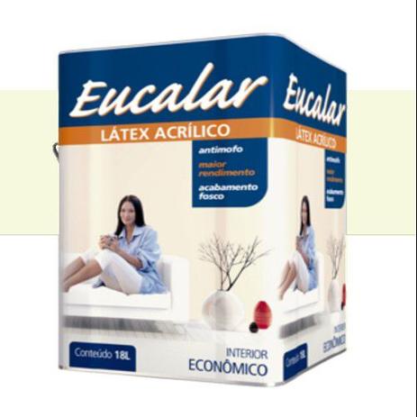 Menor preço em Tinta Acrílica 18 Litros Int Eucalar Latex Verde Cristal - Eucatex