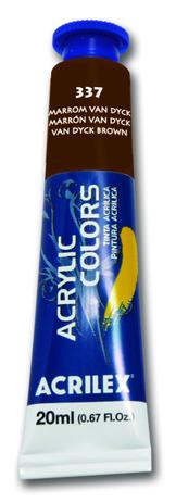 Tinta Acrilica Acrilex Acrylic Colors 020 ml Marrom Van Dick 13123-337 Menor preço em Tinta Acrilica Acrilex Acrylic Colors 020 ml Marrom Van Dick 13123-337