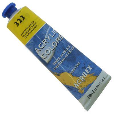 Tinta Acrilica Acrilex Acrylic Colors 059 ml Amarelo Limao 13160-323 Menor preço em Tinta Acrilica Acrilex Acrylic Colors 059 ml Amarelo Limao 13160-323