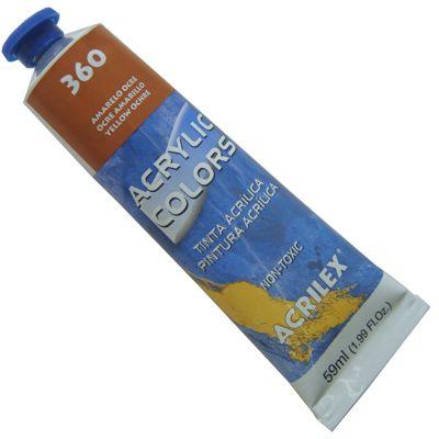Tinta Acrilica Acrilex Acrylic Colors 059 ml Amarelo Ocre 13160-360 Menor preço em Tinta Acrilica Acrilex Acrylic Colors 059 ml Amarelo Ocre 13160-360