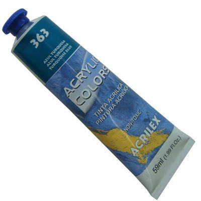 Tinta Acrilica Acrilex Acrylic Colors 059 ml Azul Turquesa 13160-363 Menor preço em Tinta Acrilica Acrilex Acrylic Colors 059 ml Azul Turquesa 13160-363