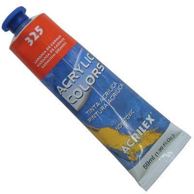 Tinta Acrilica Acrilex Acrylic Colors 059 ml Laranja Cadmio 13160-325 Menor preço em Tinta Acrilica Acrilex Acrylic Colors 059 ml Laranja Cadmio 13160-325