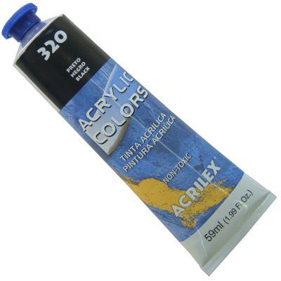 Tinta Acrilica Acrilex Acrylic Colors 059 ml Preto 13160-320 Menor preço em Tinta Acrilica Acrilex Acrylic Colors 059 ml Preto 13160-320