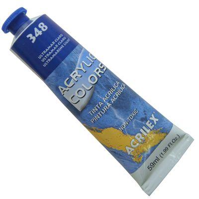 Tinta Acrilica Acrilex Acrylic Colors 059 ml Ultramar Claro 13160-348 Menor preço em Tinta Acrilica Acrilex Acrylic Colors 059 ml Ultramar Claro 13160-348