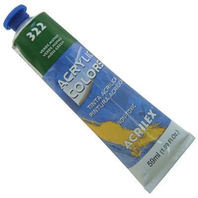 Tinta Acrilica Acrilex Acrylic Colors 059 ml Verde Musgo 13160-322 Menor preço em Tinta Acrilica Acrilex Acrylic Colors 059 ml Verde Musgo 13160-322