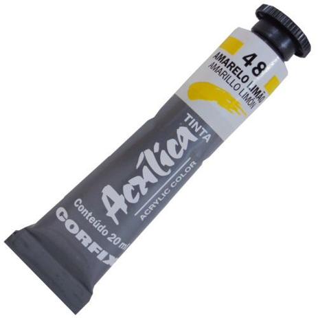 Tinta Acrilica Corfix 020 ml Amarelo Limao 80020-48 Menor preço em Tinta Acrilica Corfix 020 ml Amarelo Limao 80020-48