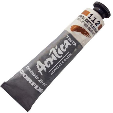 Tinta Acrilica Corfix 020 ml Amarelo Oxido Transparent 80020-112 Menor preço em Tinta Acrilica Corfix 020 ml Amarelo Oxido Transparent 80020-112