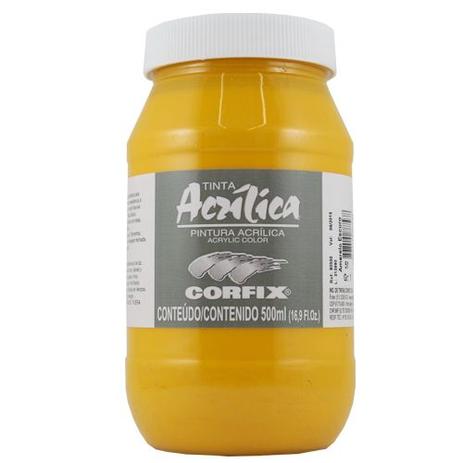 Tinta Acrilica Corfix Gr-I 500 ml Amarelo Escuro 80500-51 Menor preço em Tinta Acrilica Corfix Gr-I 500 ml Amarelo Escuro 80500-51