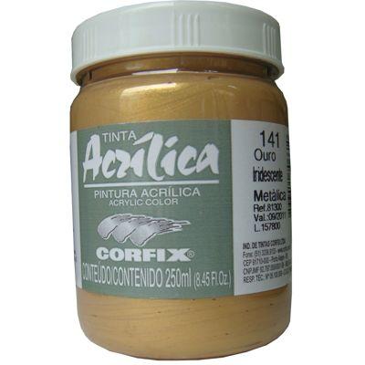 Tinta Acrilica Corfix Metalica Iridescente 250 ml  Ouro 81300-141 é boa?