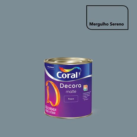 Tinta Acrílica Fosca Decora Matte Mergulho Sereno 800ml Coral Menor preço em Tinta Acrílica Fosca Decora Matte Mergulho Sereno 800ml Coral