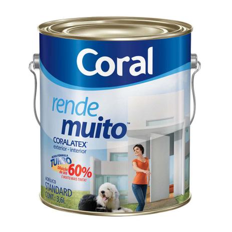 Tinta acrílica fosca Rende Muito areia 3,6L Coral é boa?