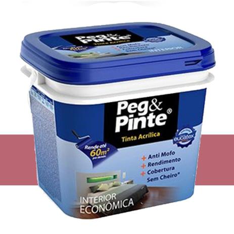 Tinta Acrílica Peg Pinte Eucatex 18 L Rosa Açaí Menor preço em Tinta Acrílica Peg Pinte Eucatex 18 L Rosa Açaí