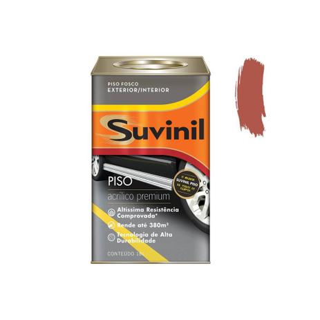 Tinta Acrílica Premium Fosca para Piso Cerâmica 18 Litros - Suvinil Menor preço em Tinta Acrílica Premium Fosca para Piso Cerâmica 18 Litros - Suvinil